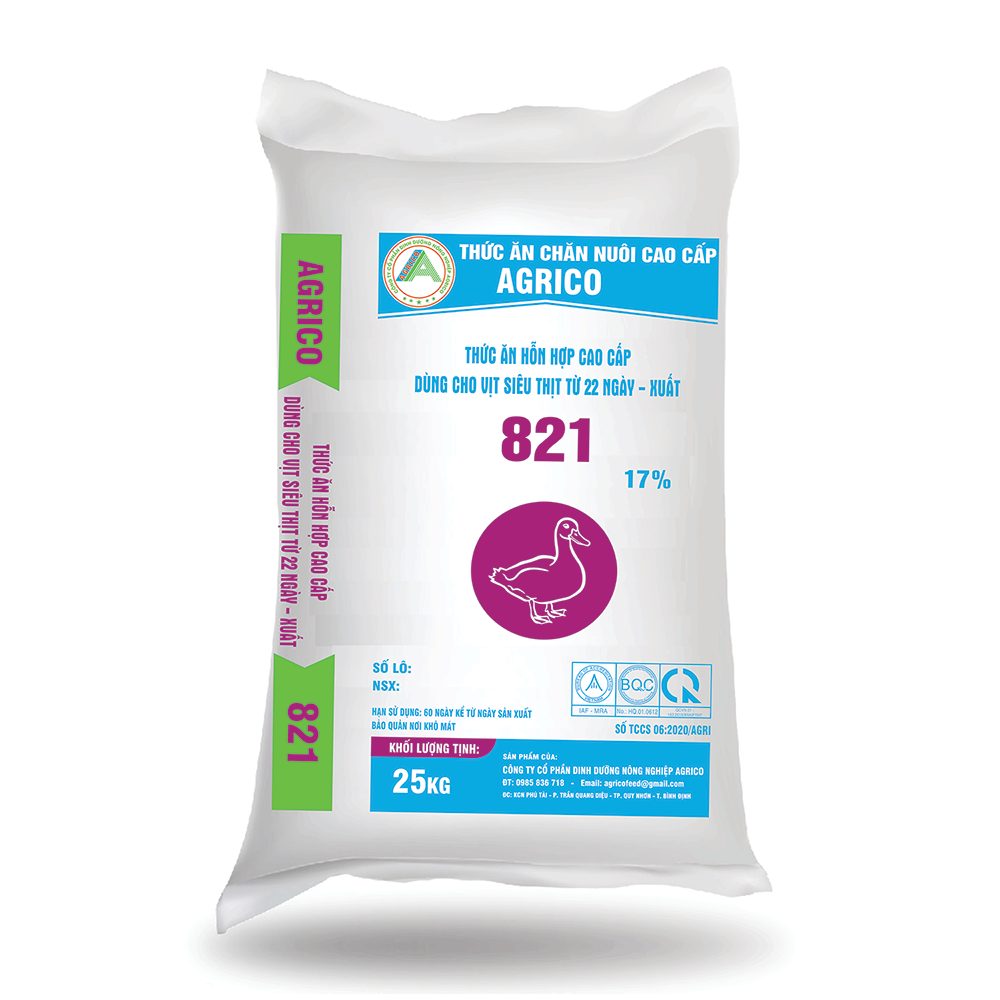Thức ăn hỗn hợp cao cấp 821